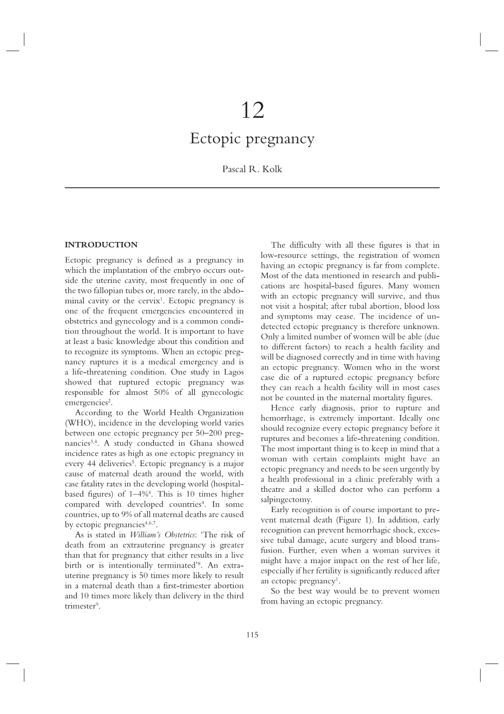 Ectopic Pregnancy