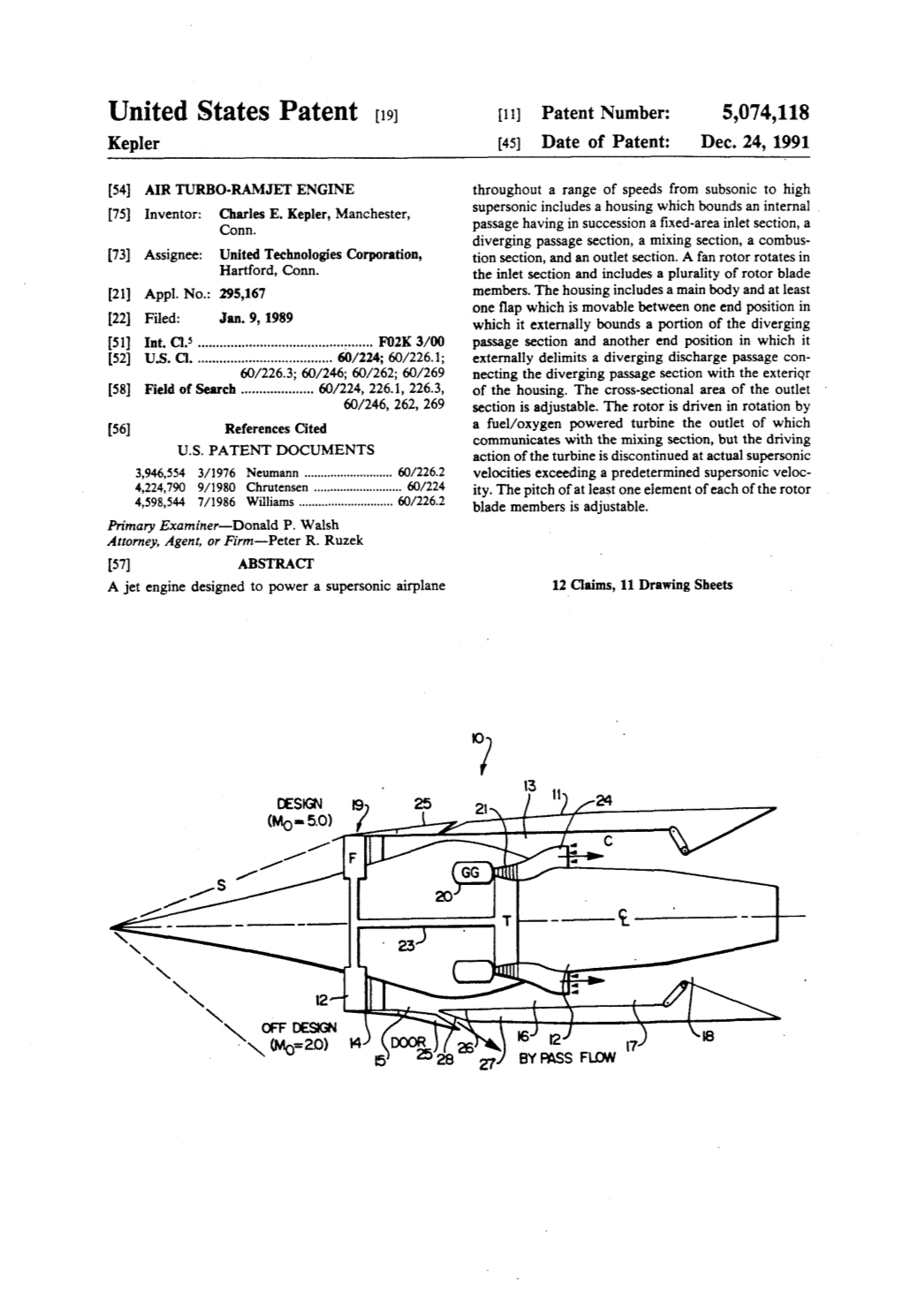 United States Patent [19] 1111 Patent Number: 5,074,118 Kepler [45] Date of Patent: Dec