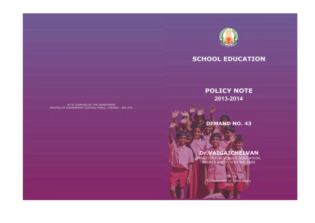 POLICY NOTE 2013-2014 Sl