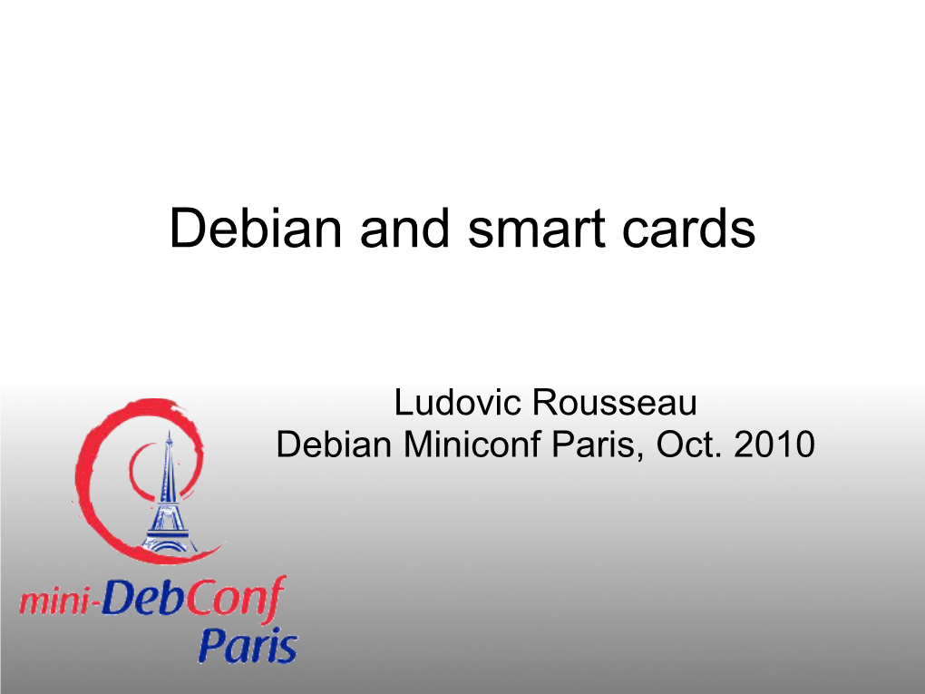 Debian and Smart Cards