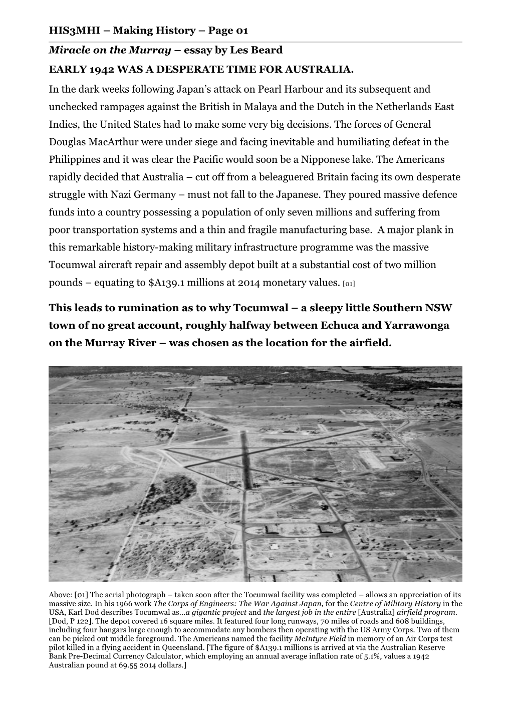 HIS3MHI – Making History – Page 01 Miracle on the Murray