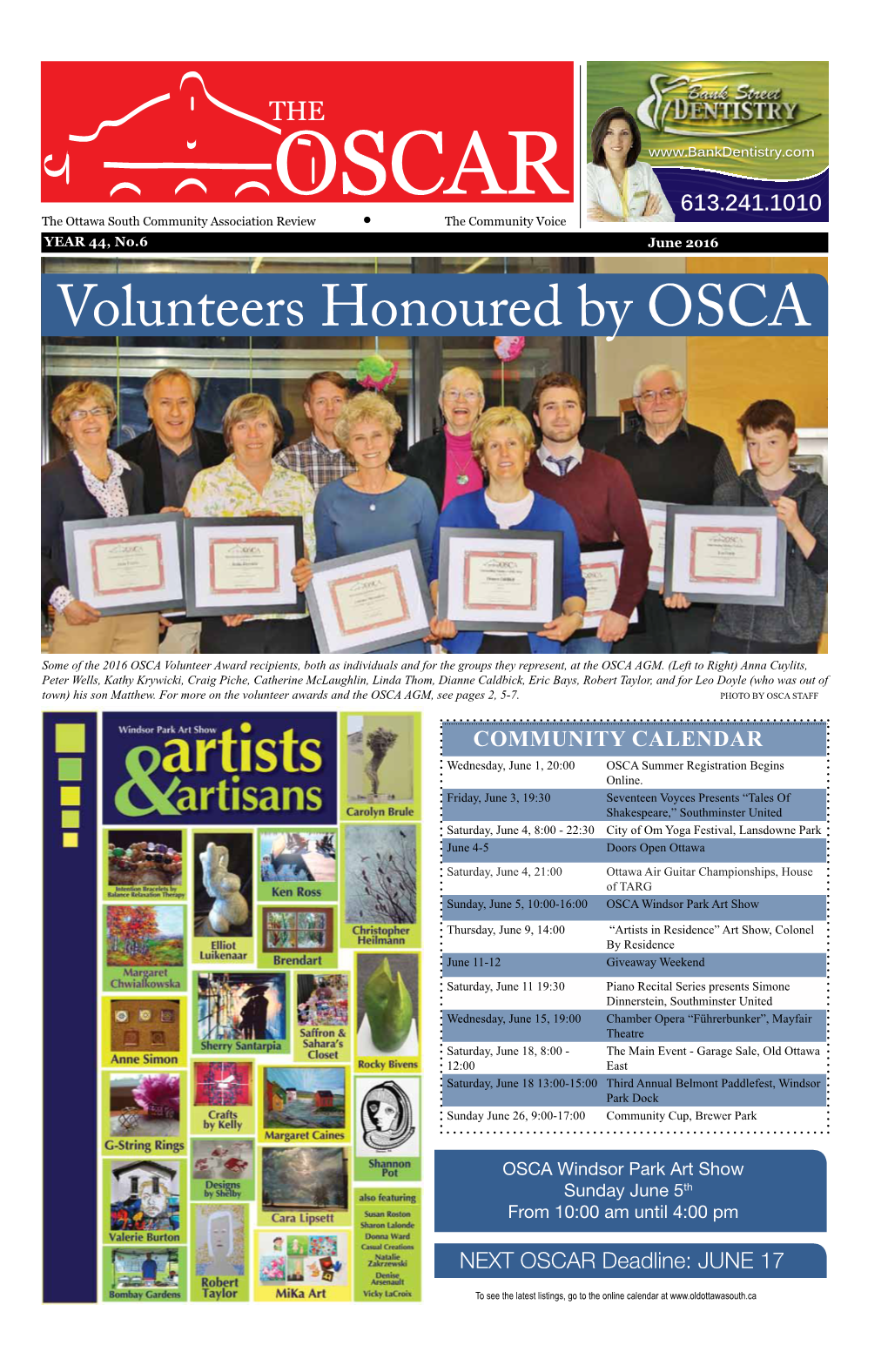 Volunteers Honoured by OSCA