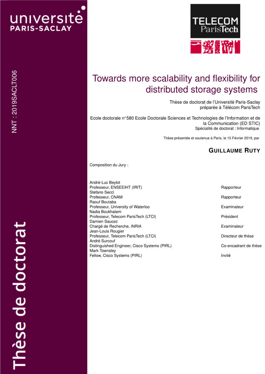 Towards More Scalability and Flexibility for Distributed Storage Systems
