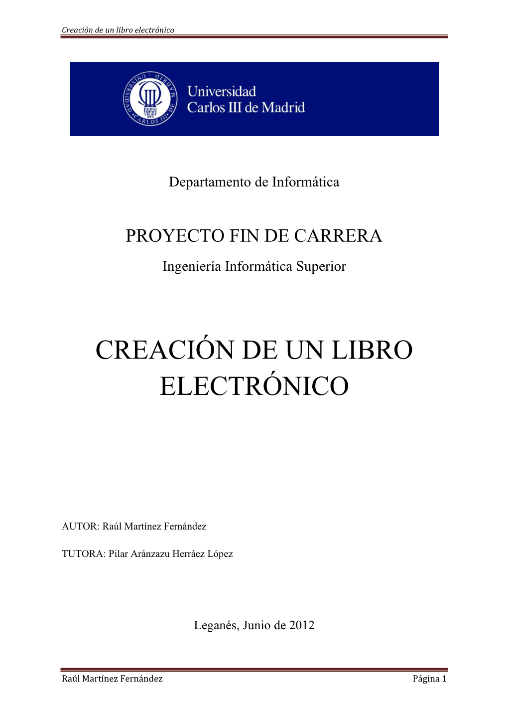 Creación De Un Libro Electrónico