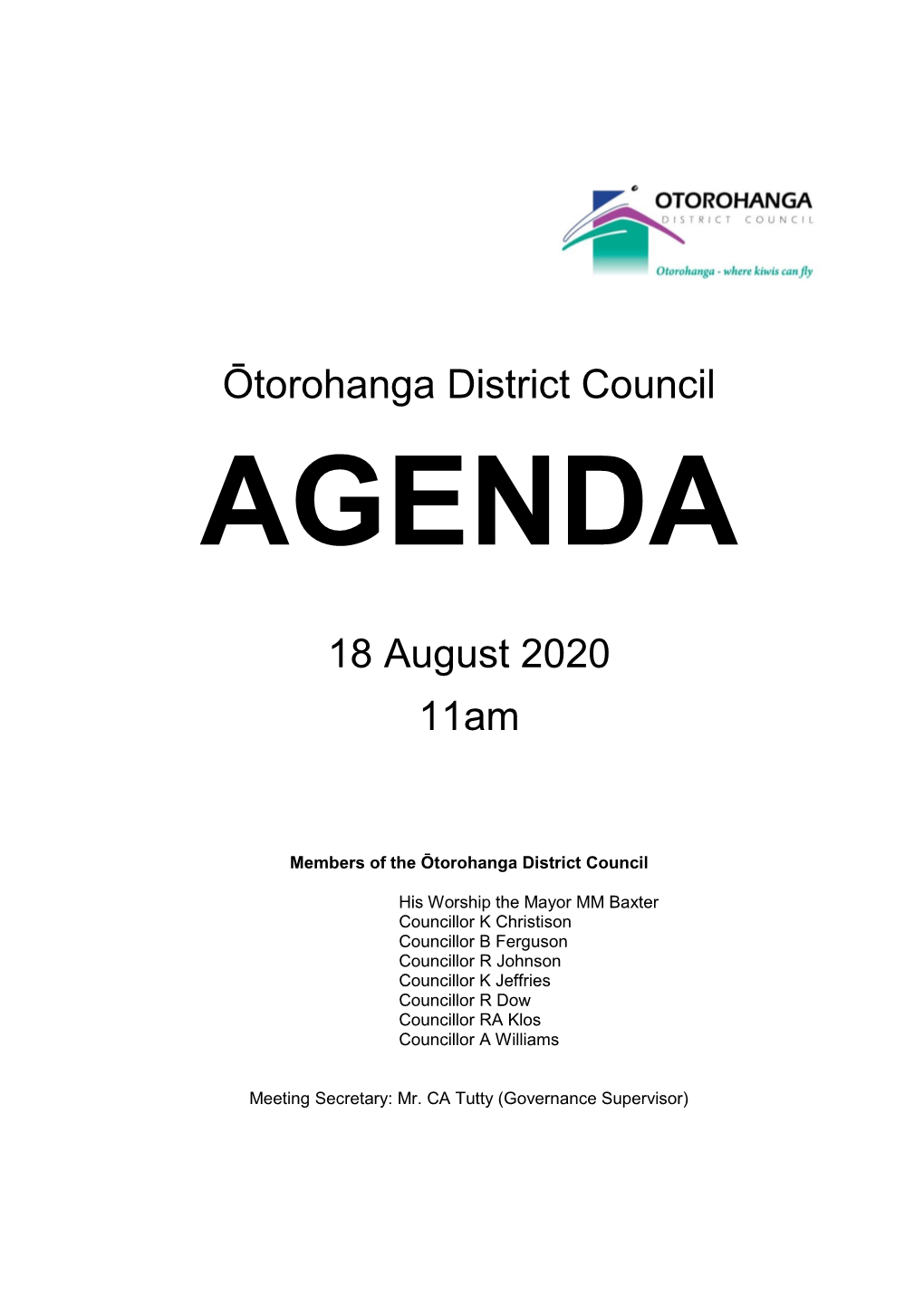 September Council Agenda