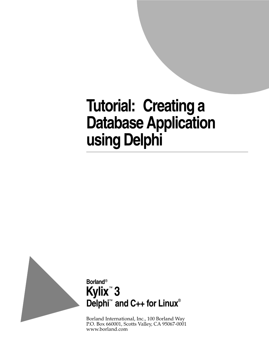 Creating a Database Application Using Delphi