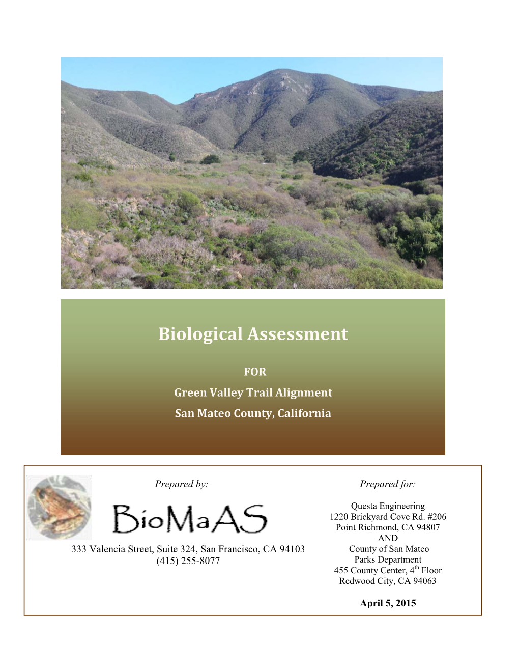 Biological Assessment