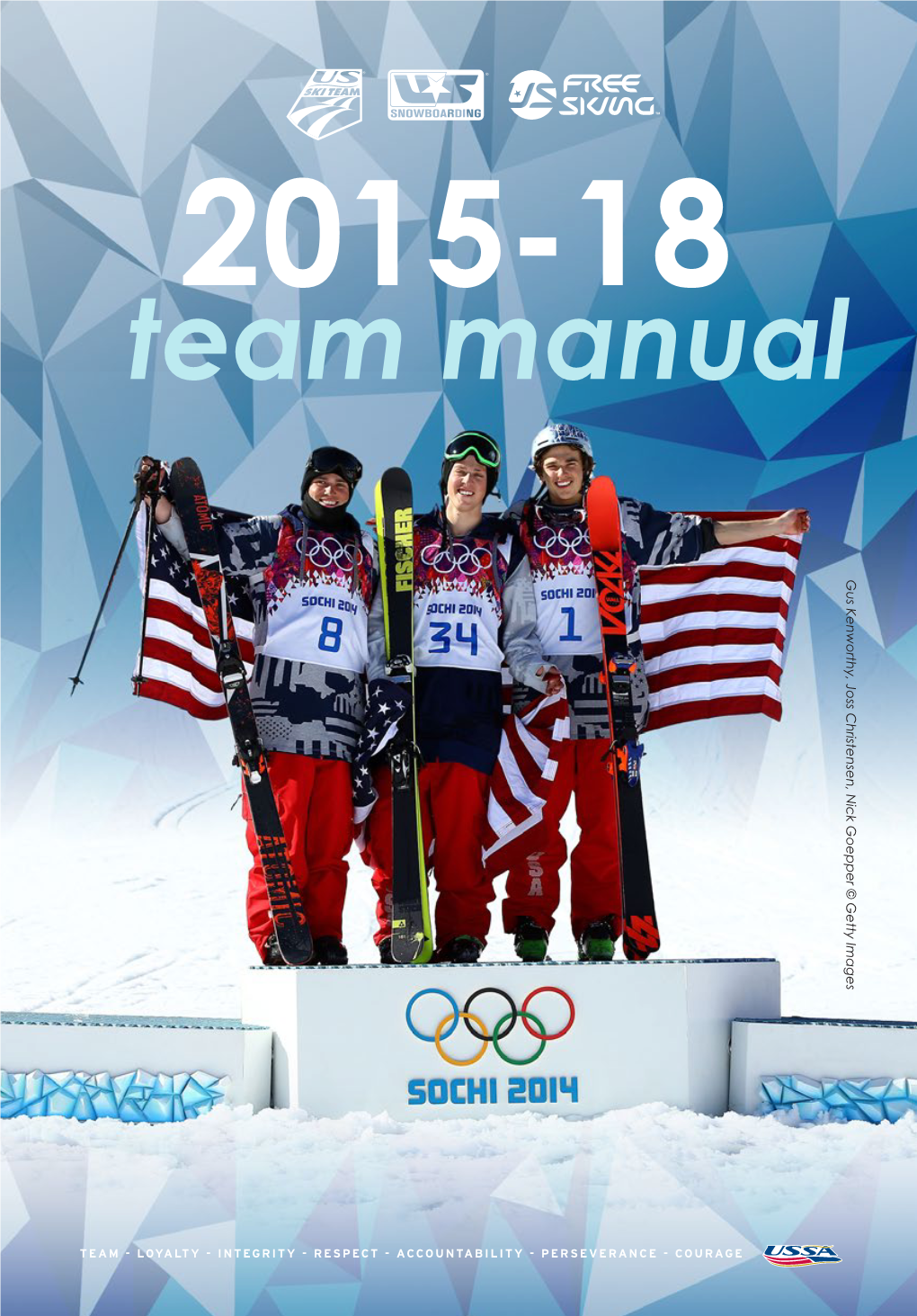 Team Manual Gus Kenworthy, Joss Christensen, Nick Goepper © Getty Images Table of Contents 2015-2018 Team Manual