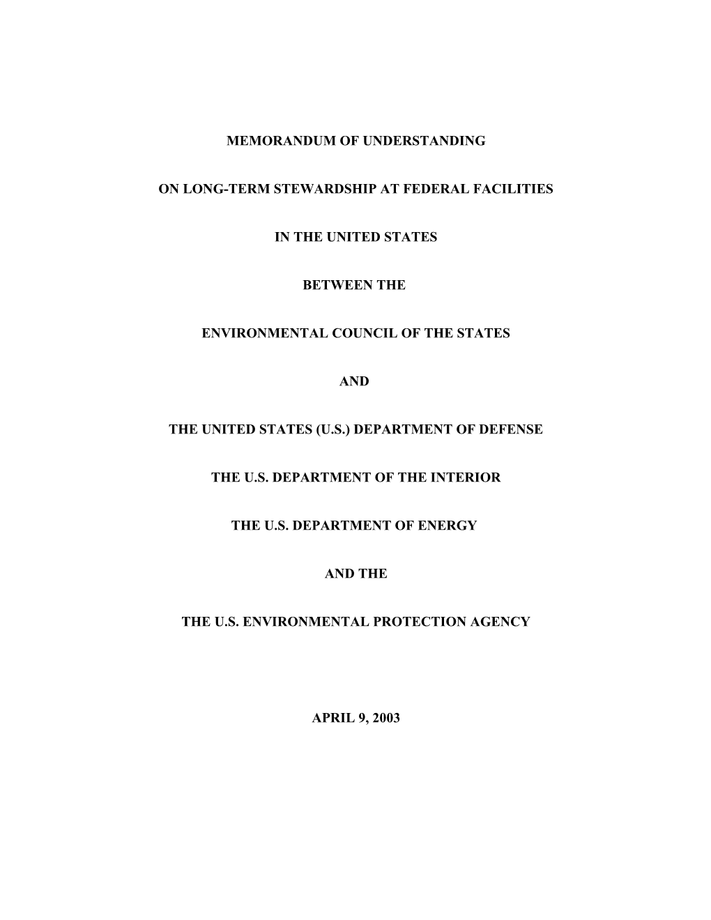 Memorandum of Understanding s8