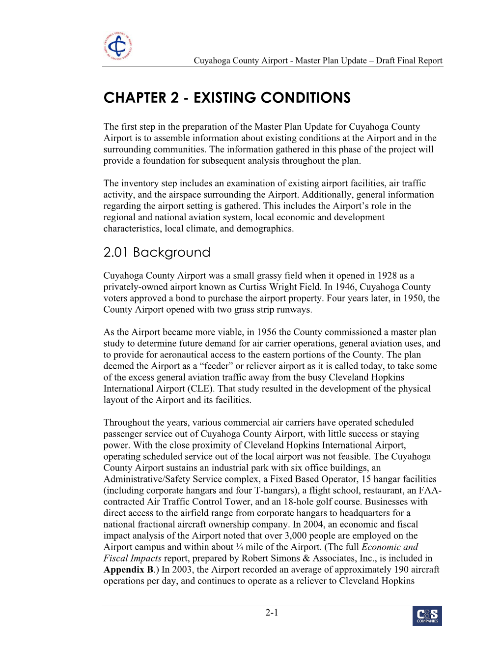 Chapter 2 - Existing Conditions