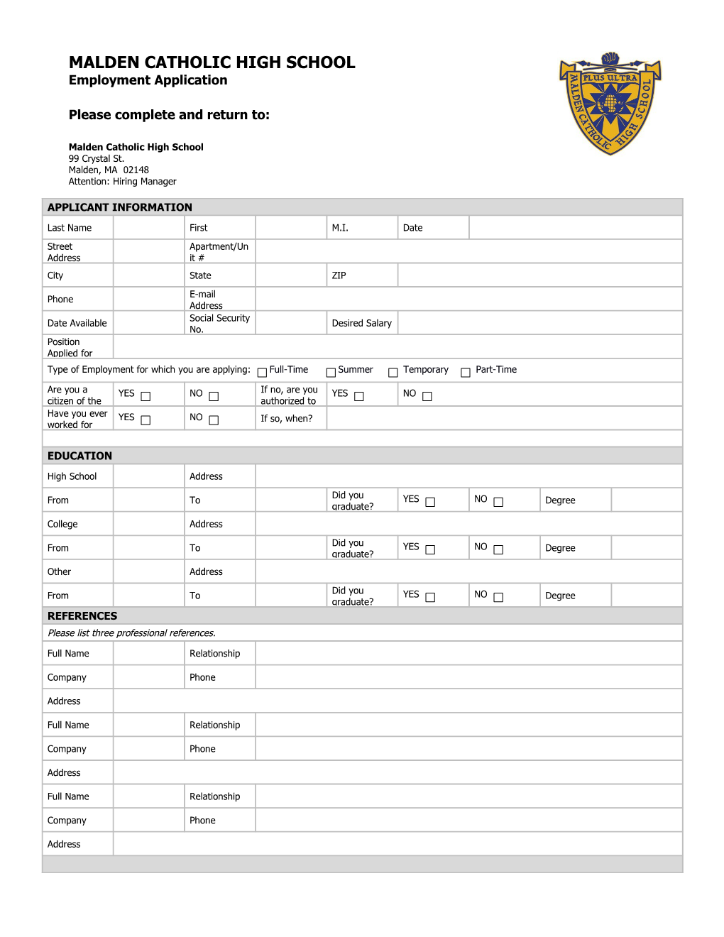 Employment Application (2-Pp.) s5