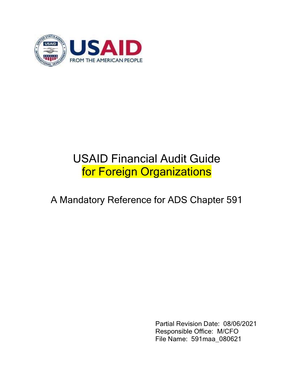USAID Financial Audit Guide for Foreign Organizations