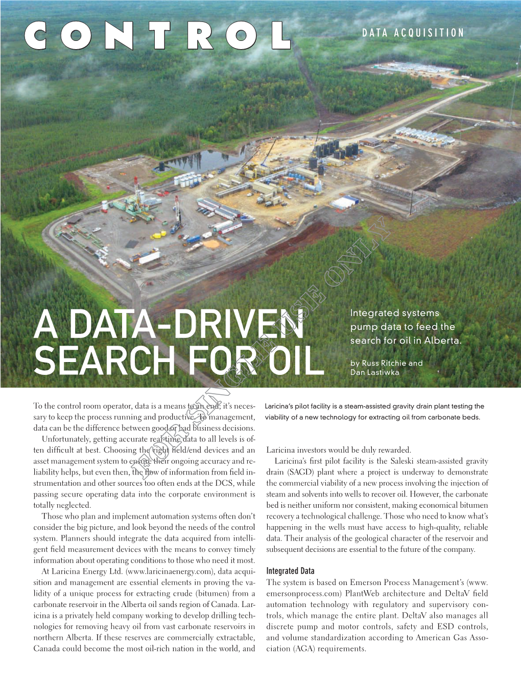 A Data-Driven Search for Oil in Alberta