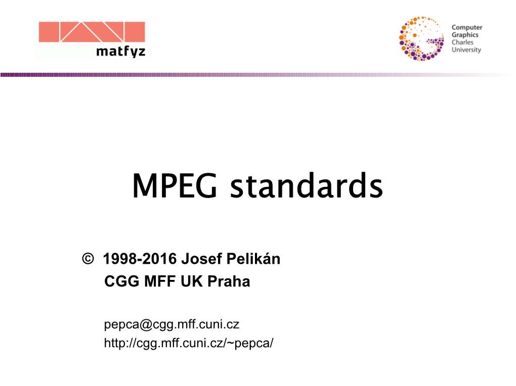 MPEG Standards
