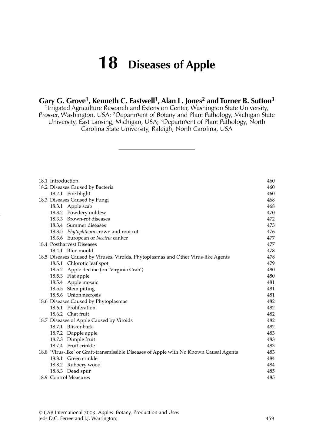 18 Diseases of Apple