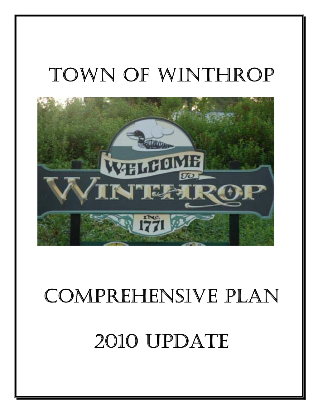 Comprehensive Plan 2010 Update, Adopted October 4, 2010