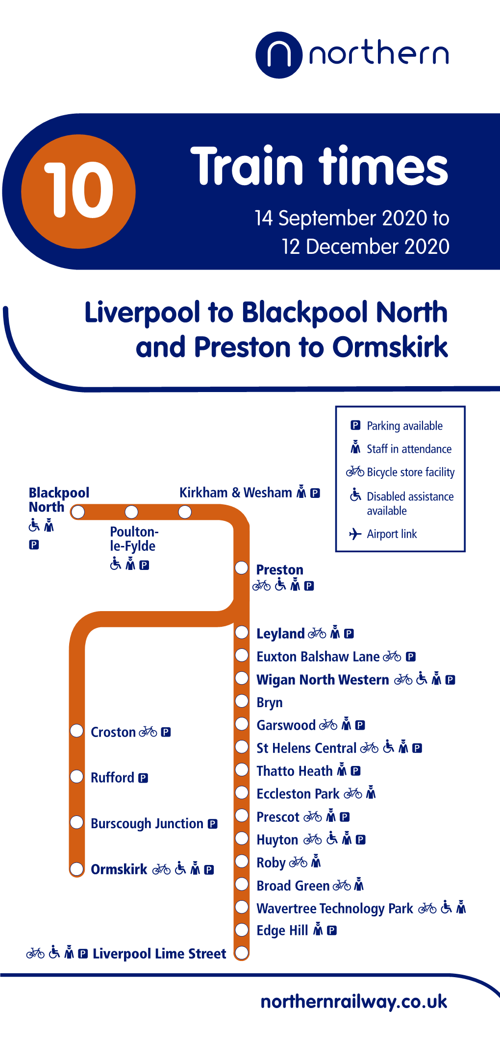 Train Times 10 14 September 2020 to 12 December 2020