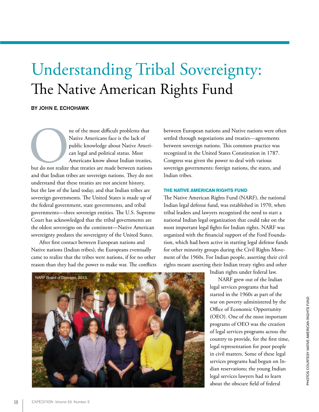 Understanding Tribal Sovereignty: the Native American Rights Fund