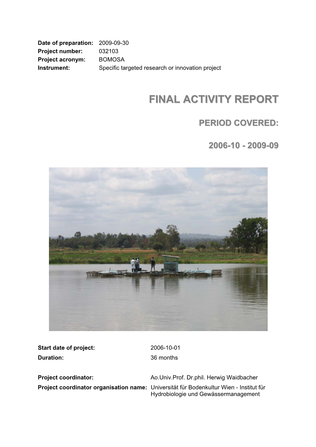 Final Activity Report