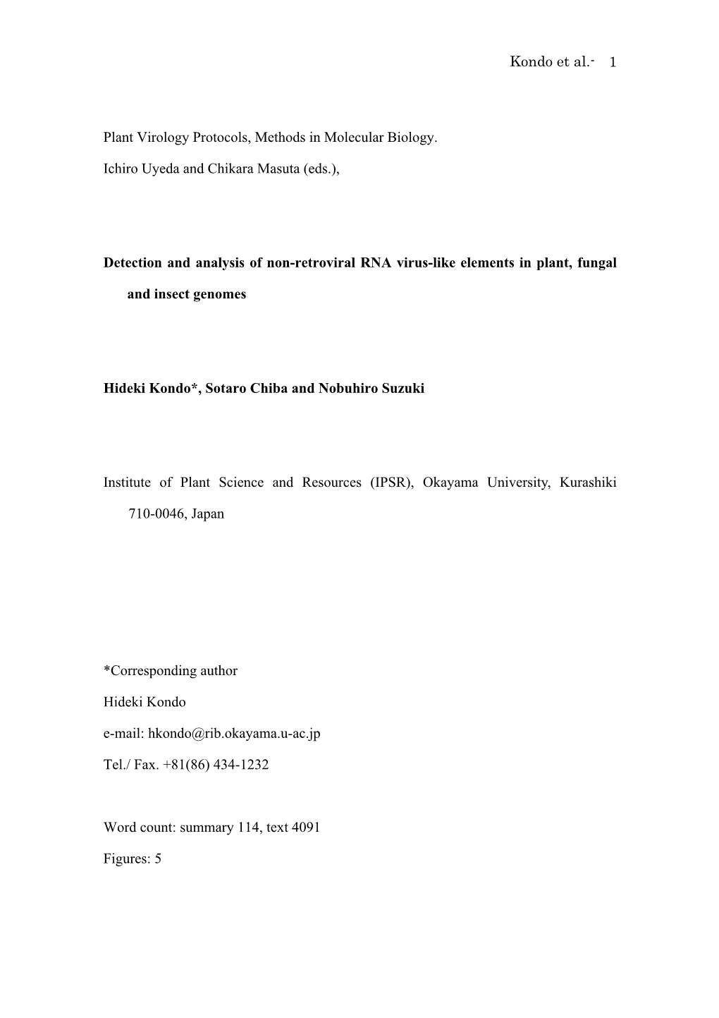 Kondo Et Al.- 1 Plant Virology Protocols, Methods in Molecular Biology. Ichiro Uyeda and Chikara Masuta (Eds.), Detection