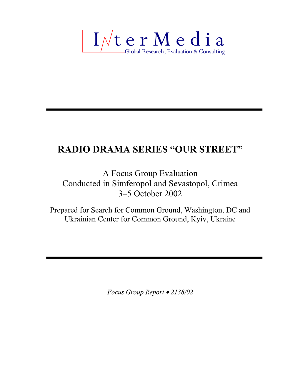 Radio Drama Series “Our Street”