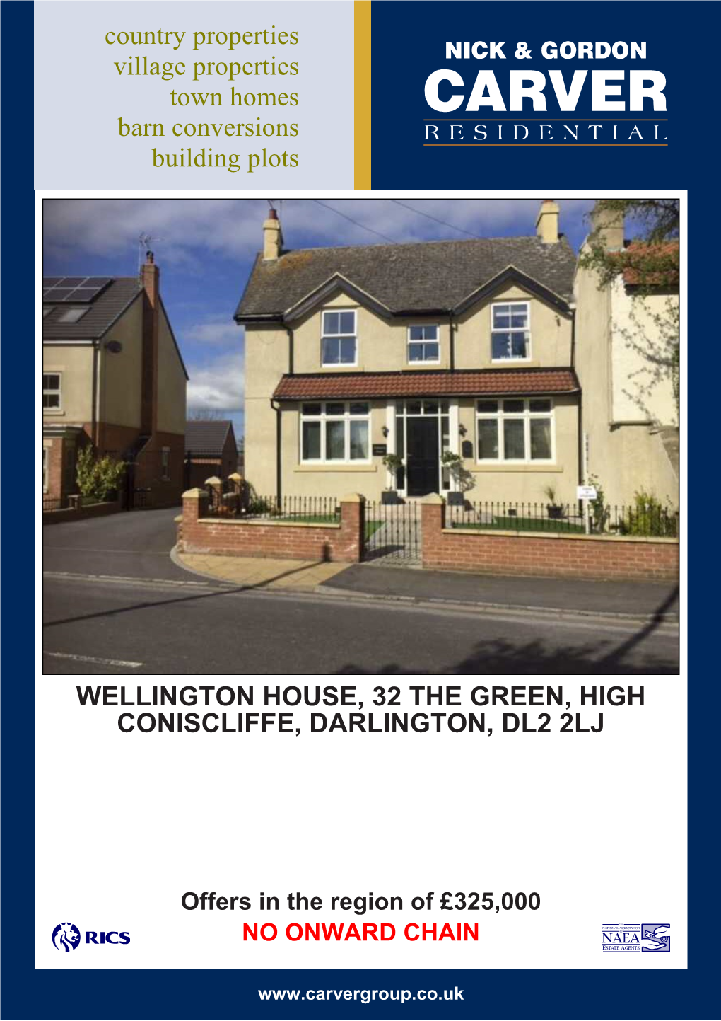 Wellington House, 32 the Green, High Coniscliffe, Darlington, Dl2 2Lj