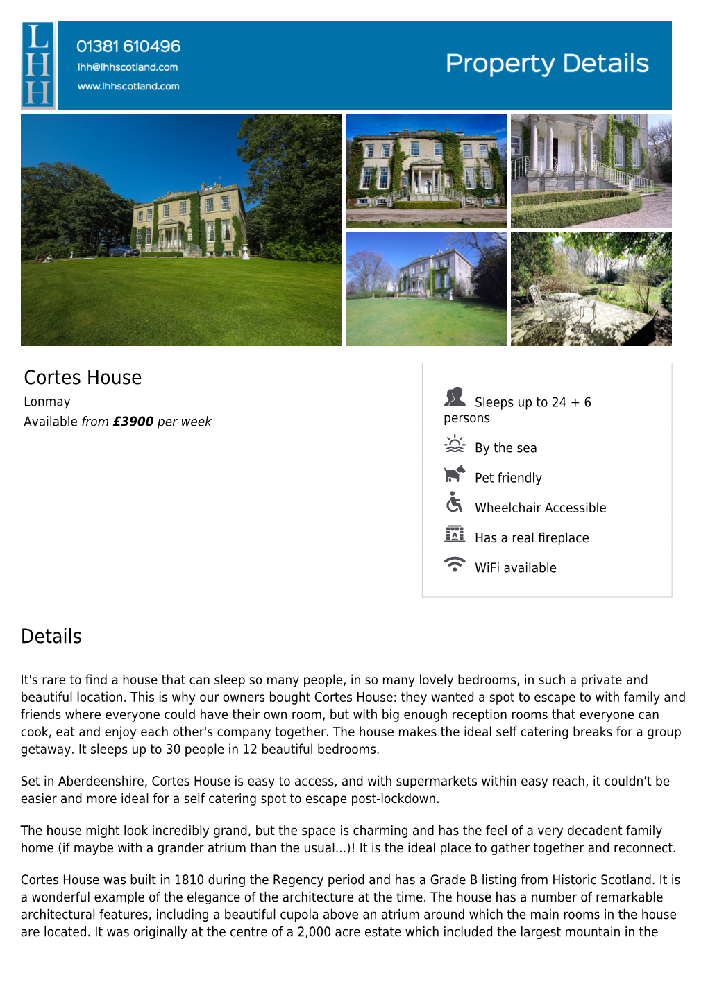 Cortes House Brochure