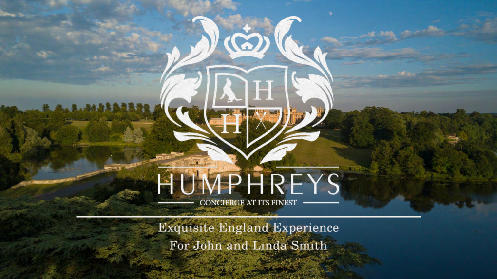 Humphrey's of Henley Itinerary