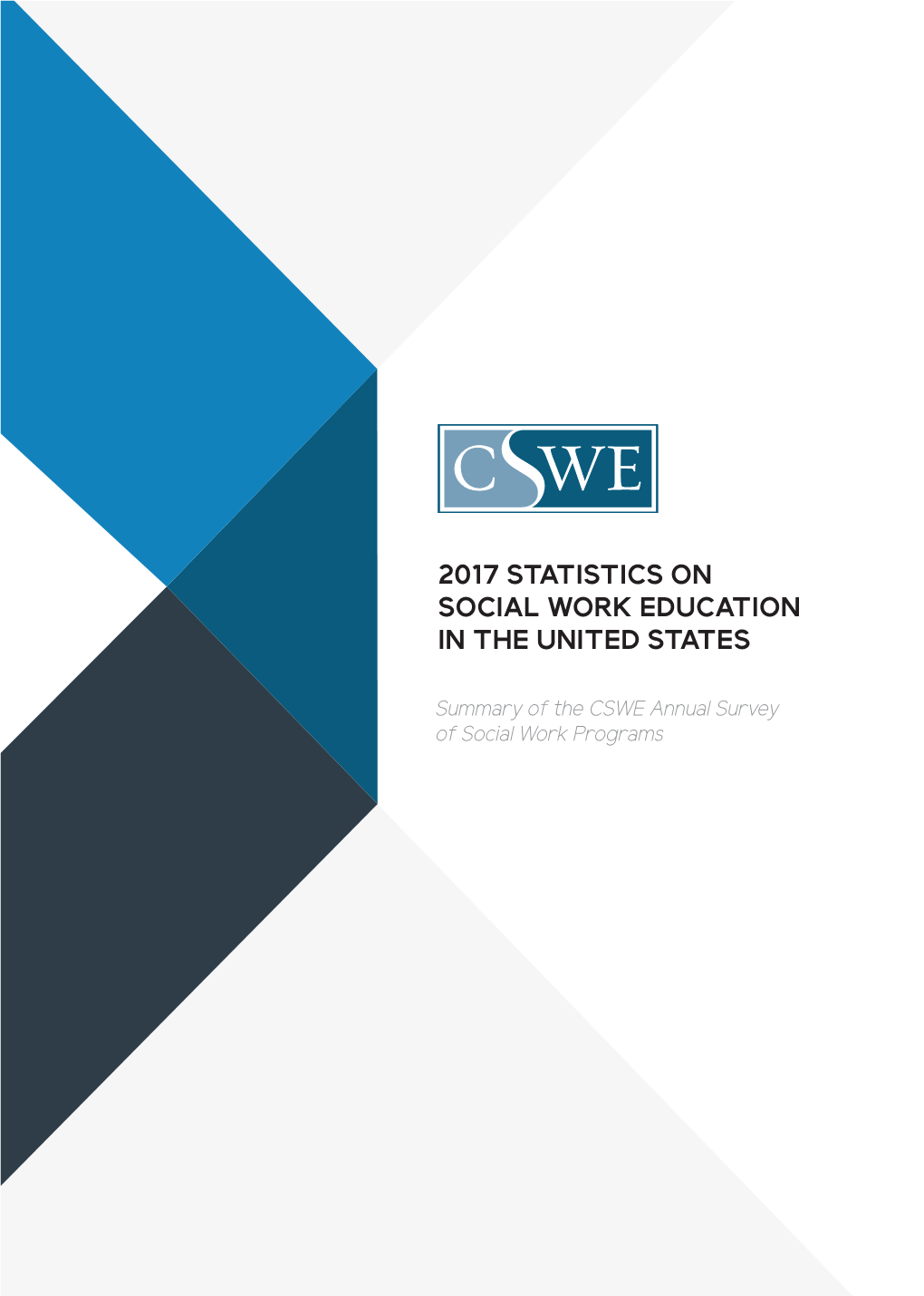 2017 Annual Statistics on Social Work Education in the United States