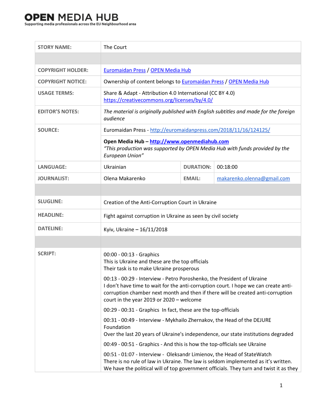 The Court COPYRIGHT HOLDER: Euromaidan Press / OPEN Media