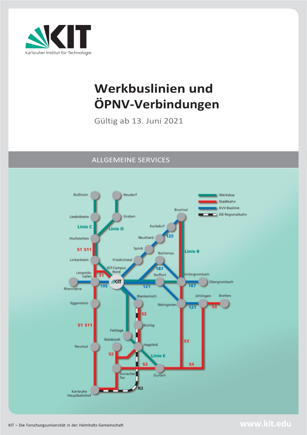 Werkbuslinien Und ÖPNV-Verbindungen Gültig Ab 13