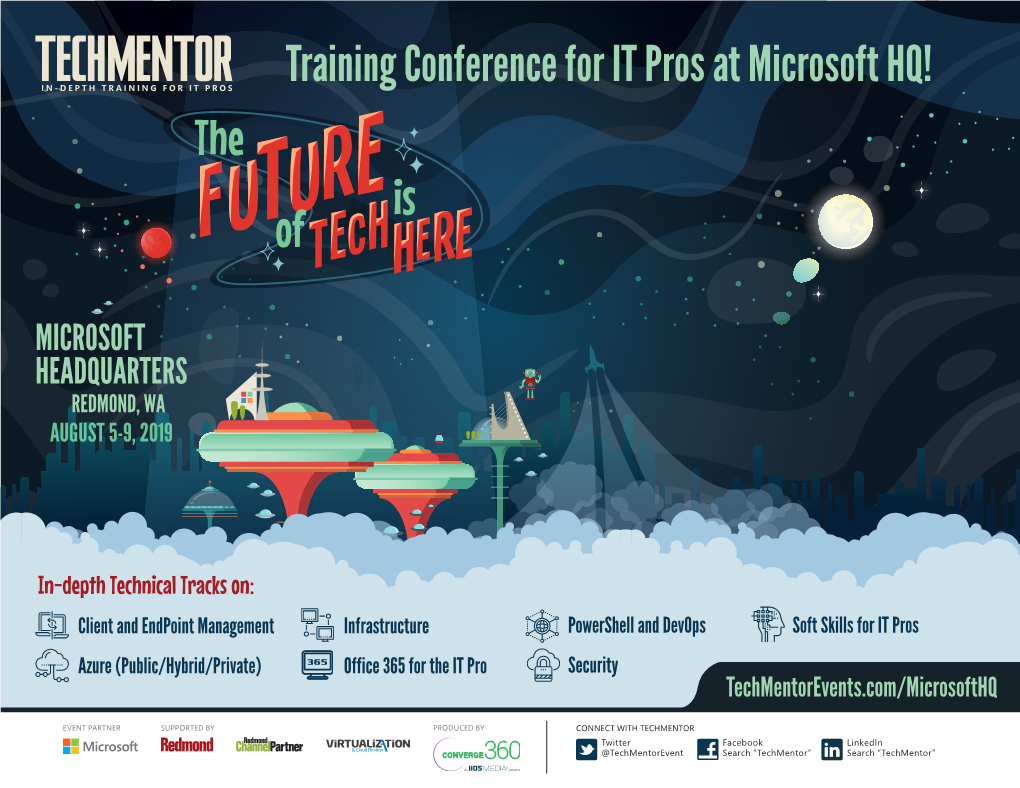 Training Conference for IT Pros at Microsoft HQ!