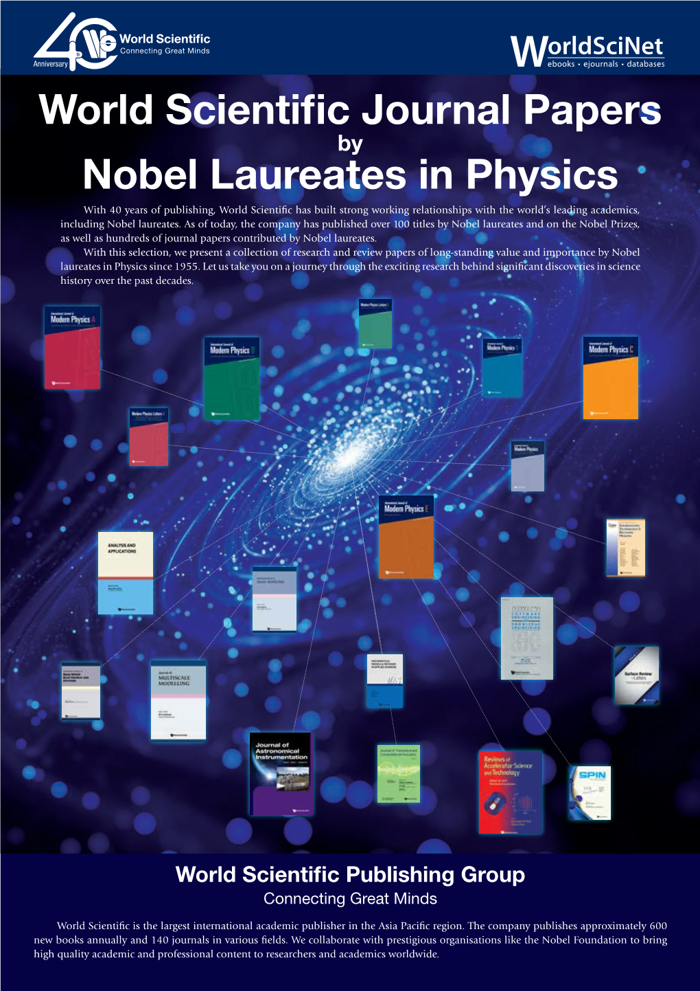 World Scientific Journal Papers Nobel Laureates in Physics