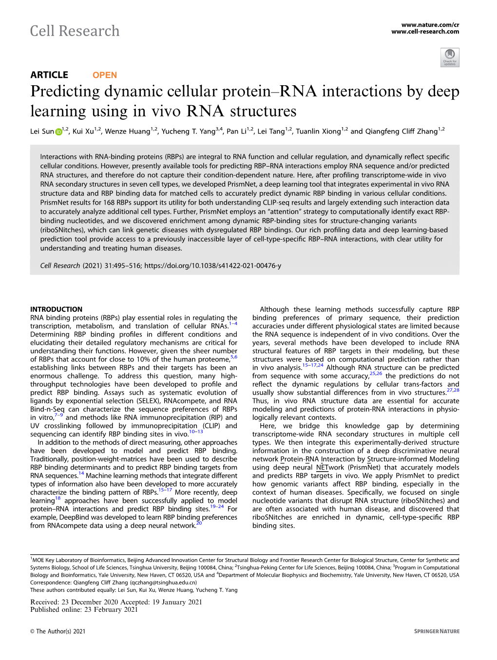 RNA Interactions by Deep Learning Using in Vivo RNA Structures