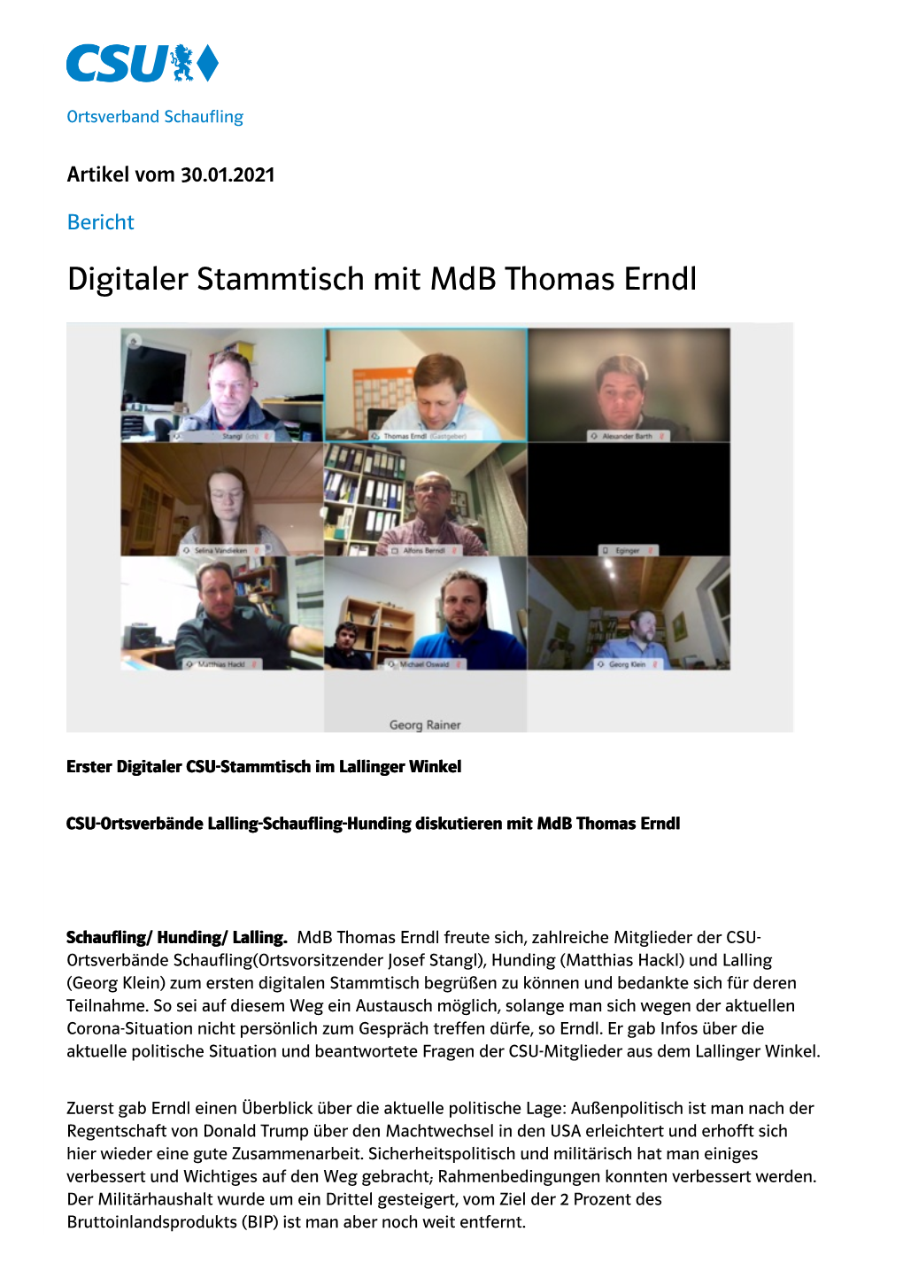 2021-01-30 Digitaler Stammtisch