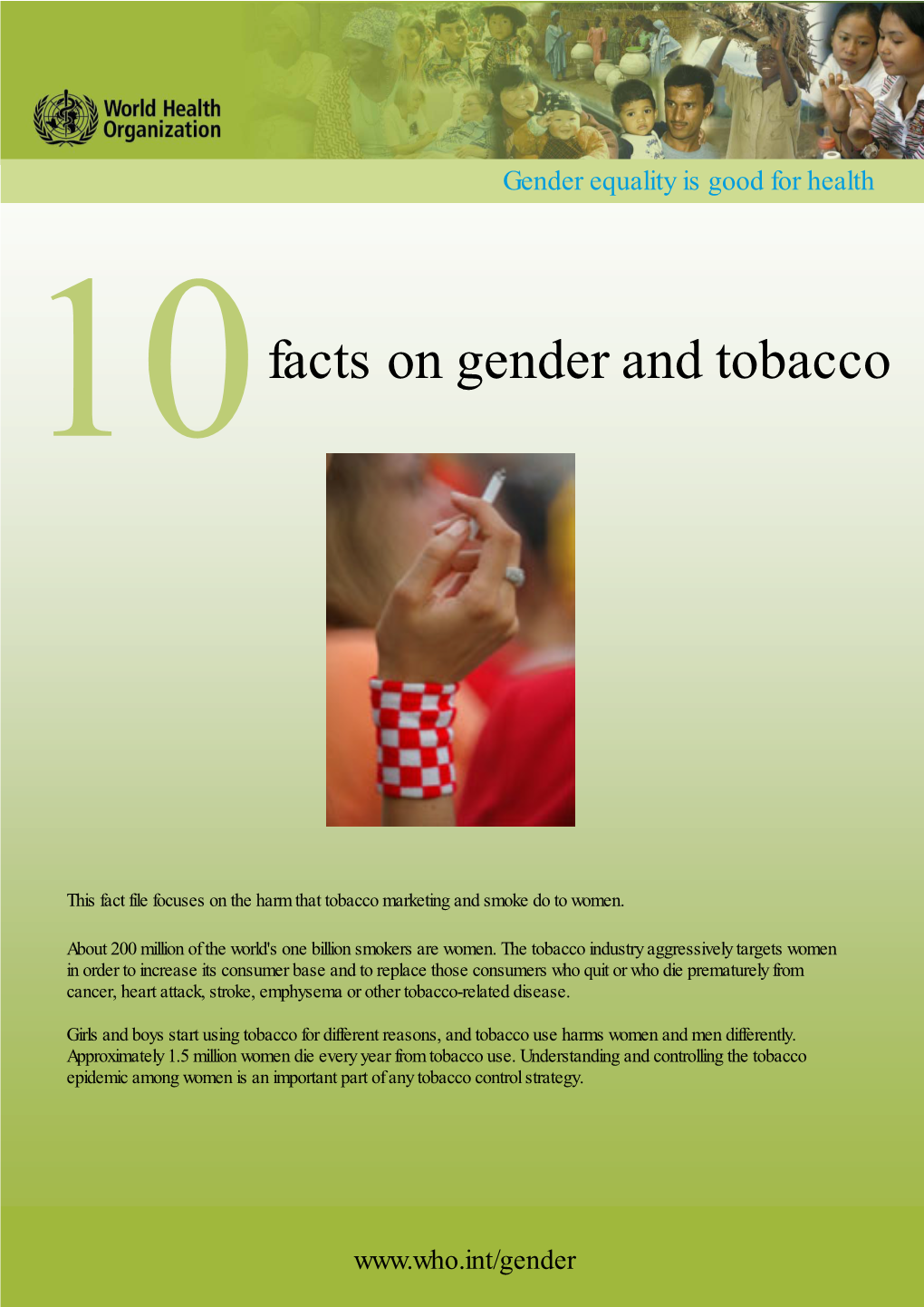 Facts on Gender and Tobacco
