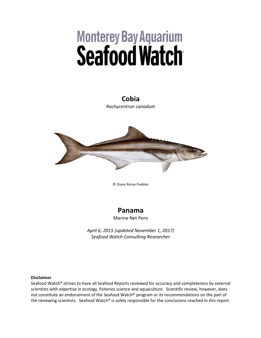 Seafood Watch Consulting Researcher