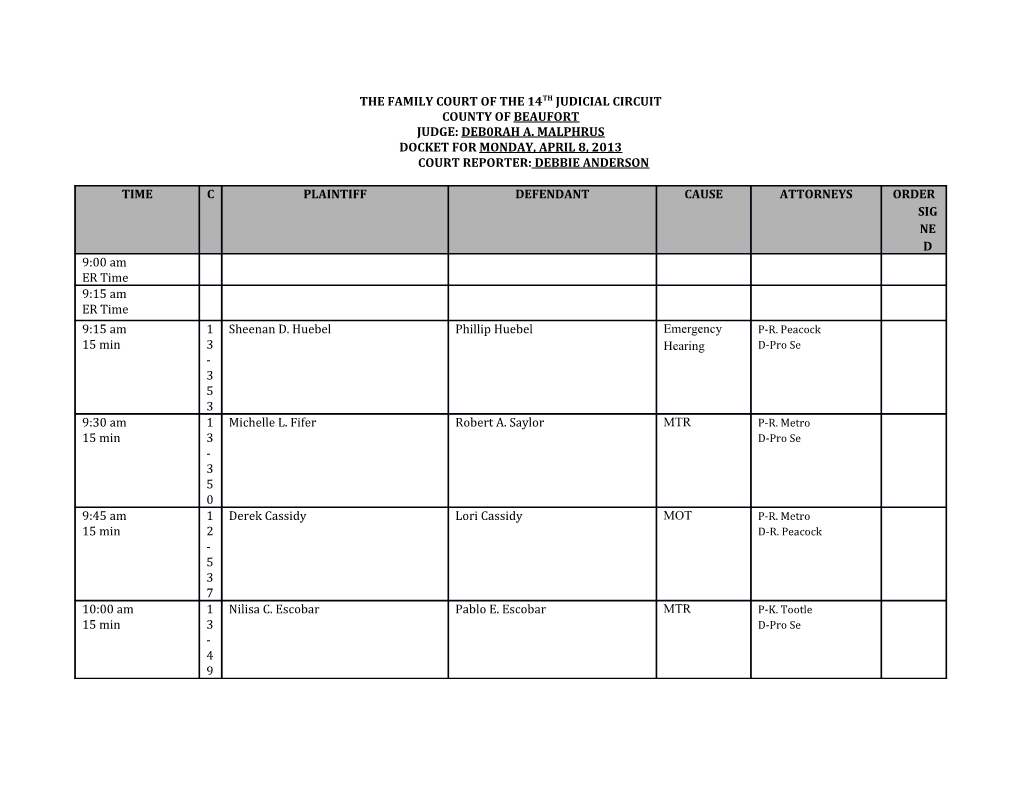 The Family Court of the 14Th Judicial Circuit s1