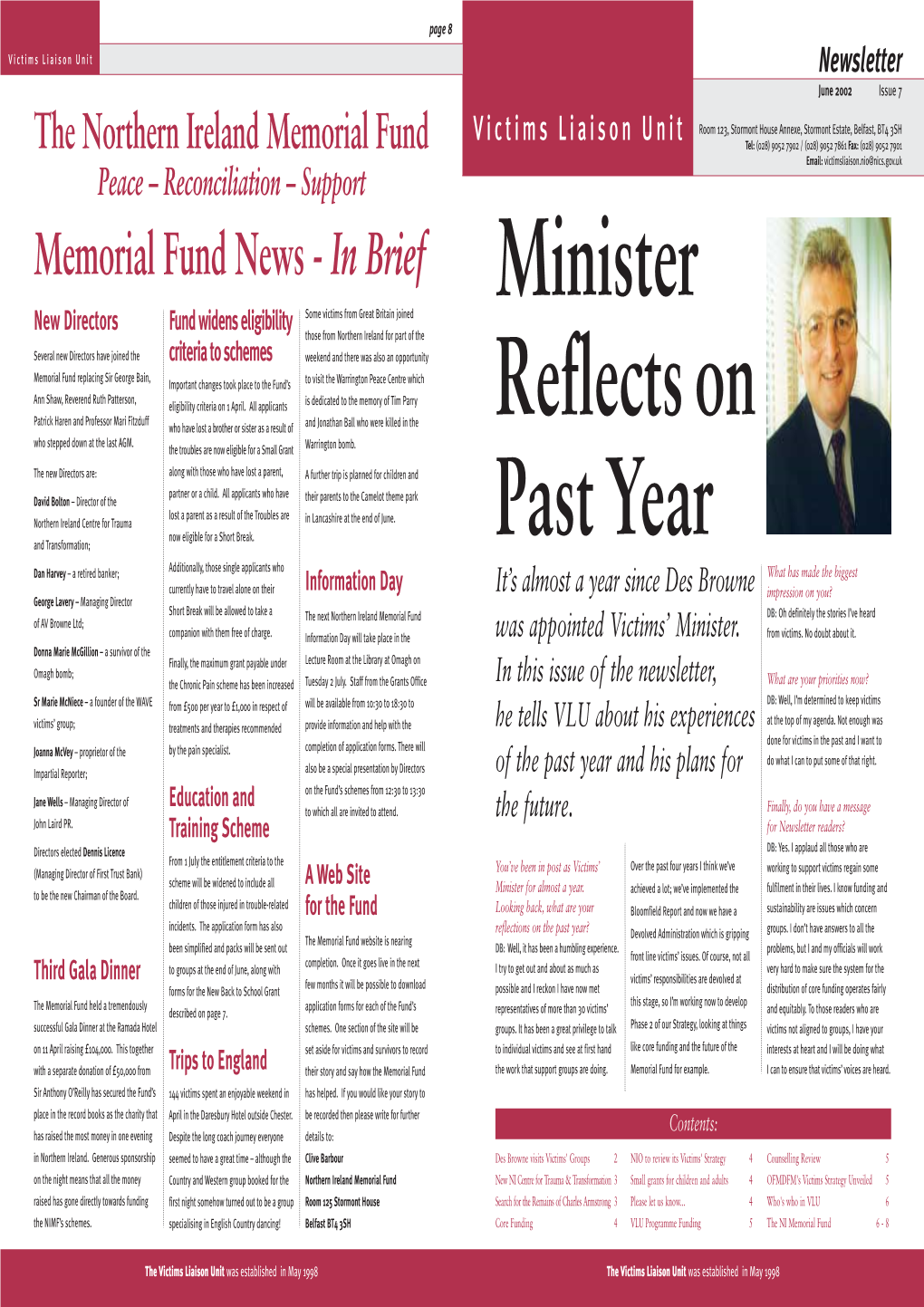Victims Liaison Unit Newsletter, Issue 7 June 2002