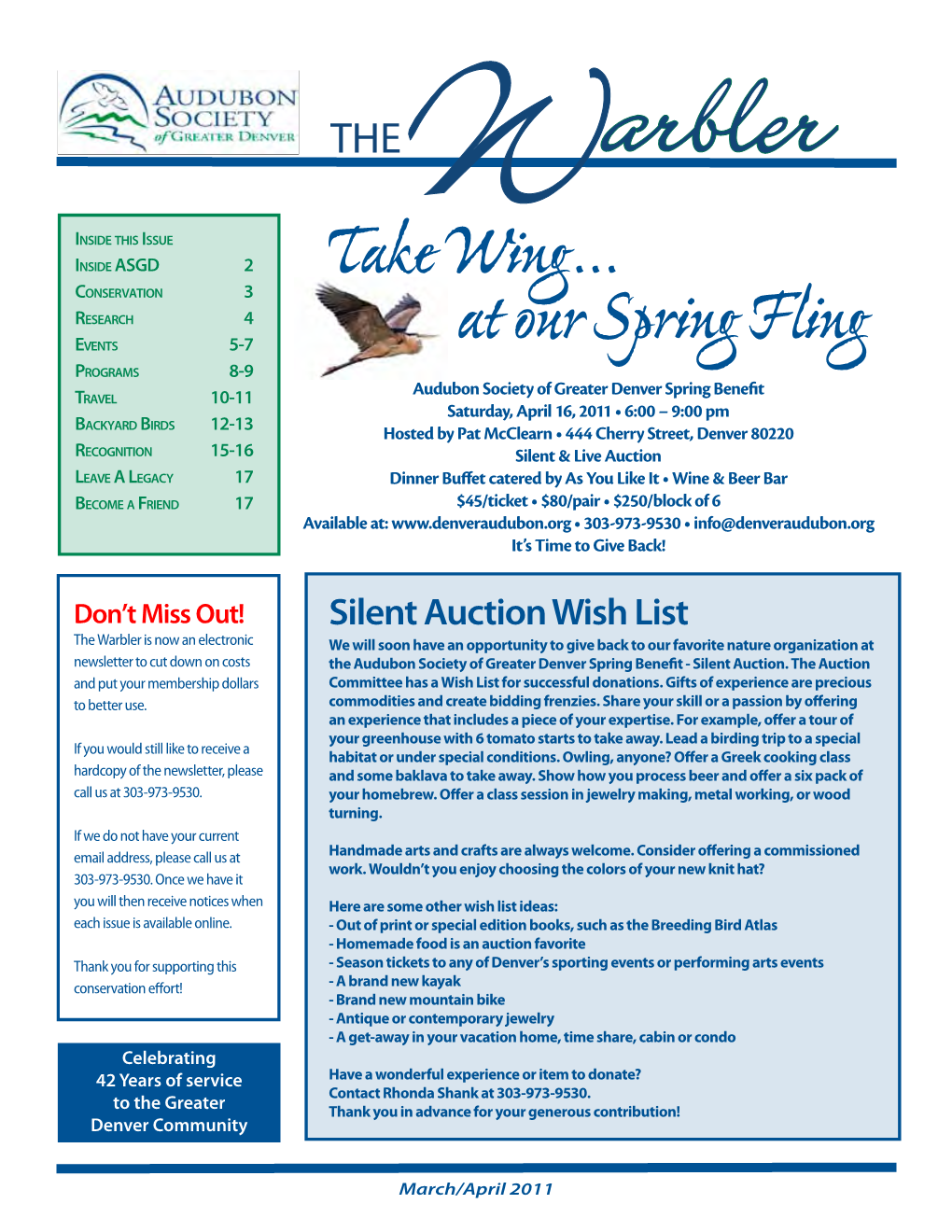 Take Wing… at Our Spring Fling