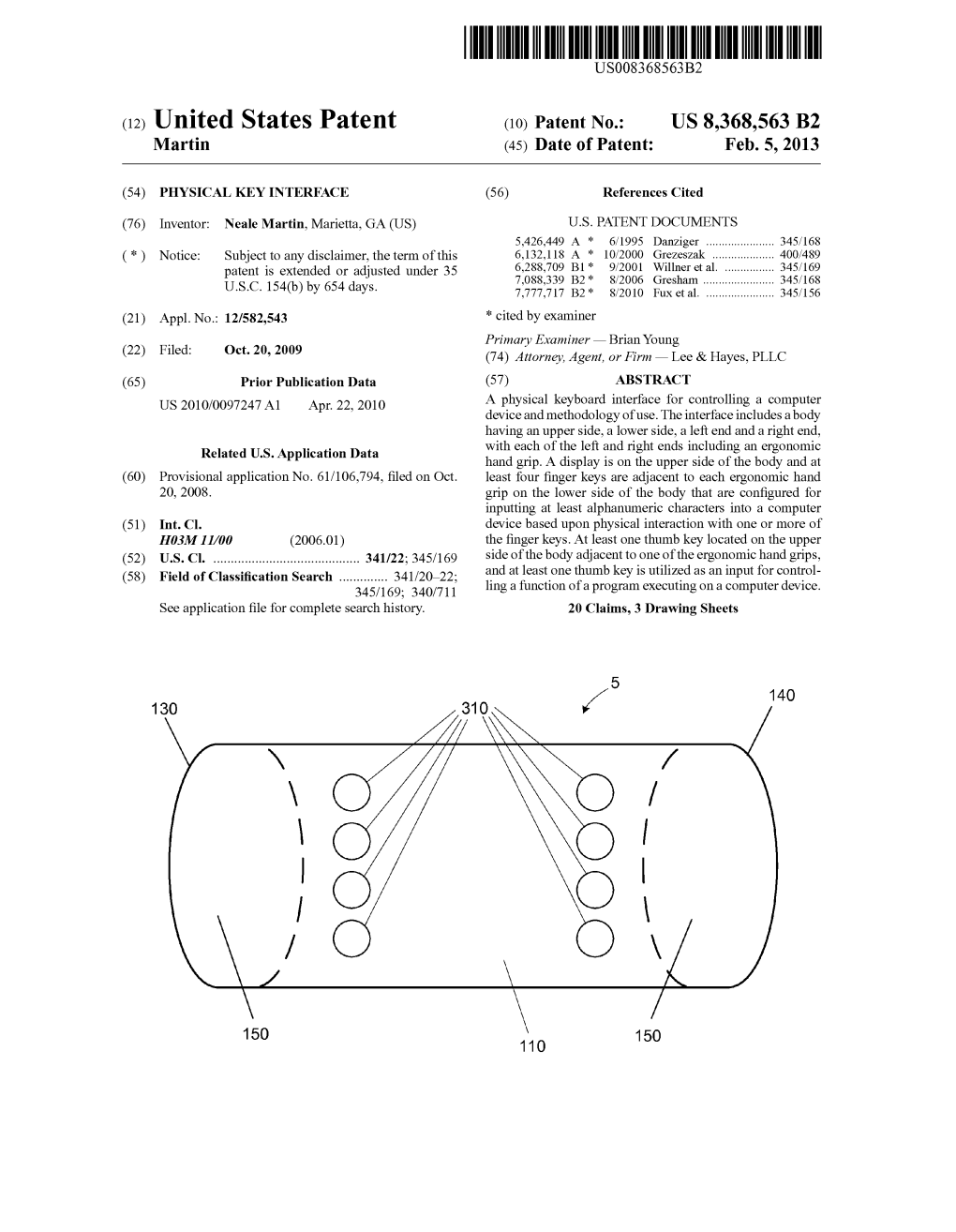 (12) United States Patent (10) Patent No.: US 8,368,563 B2 Martin (45) Date of Patent: Feb