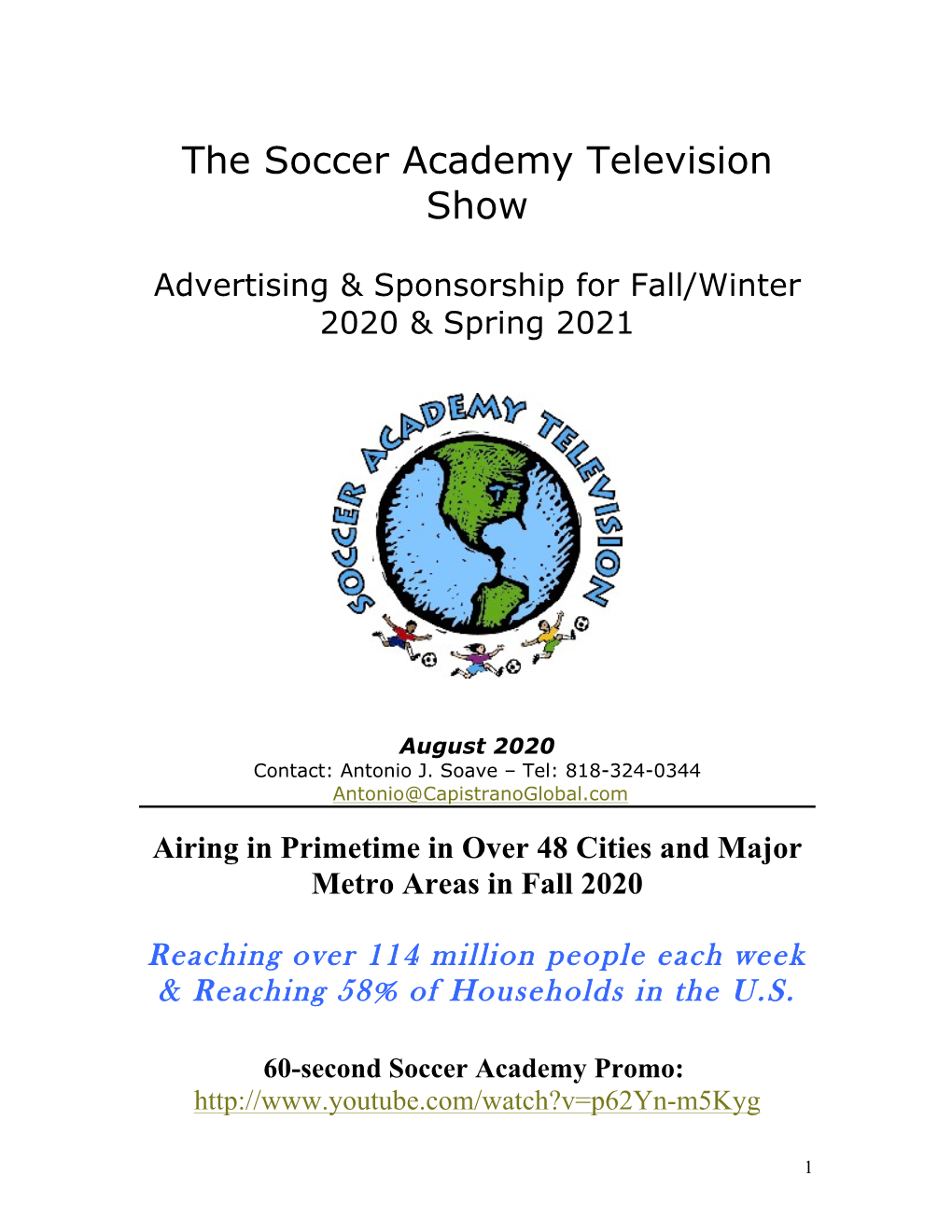 The Soccer Academy Television Show