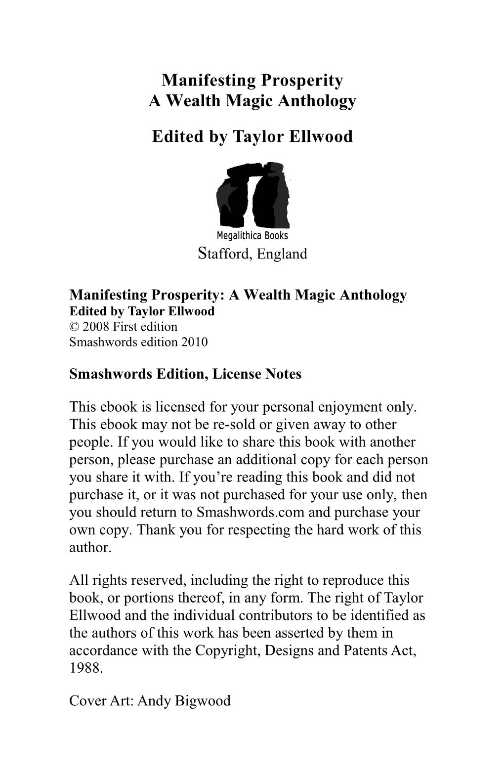 Manifesting Prosperity a Wealth Magic Anthology