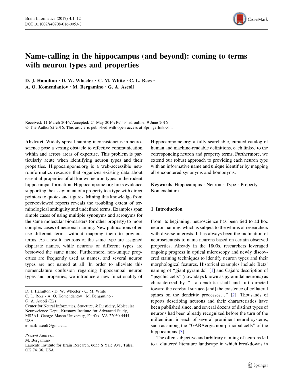 Coming to Terms with Neuron Types and Properties