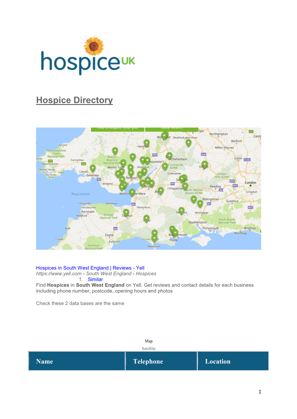 Hospice Directory