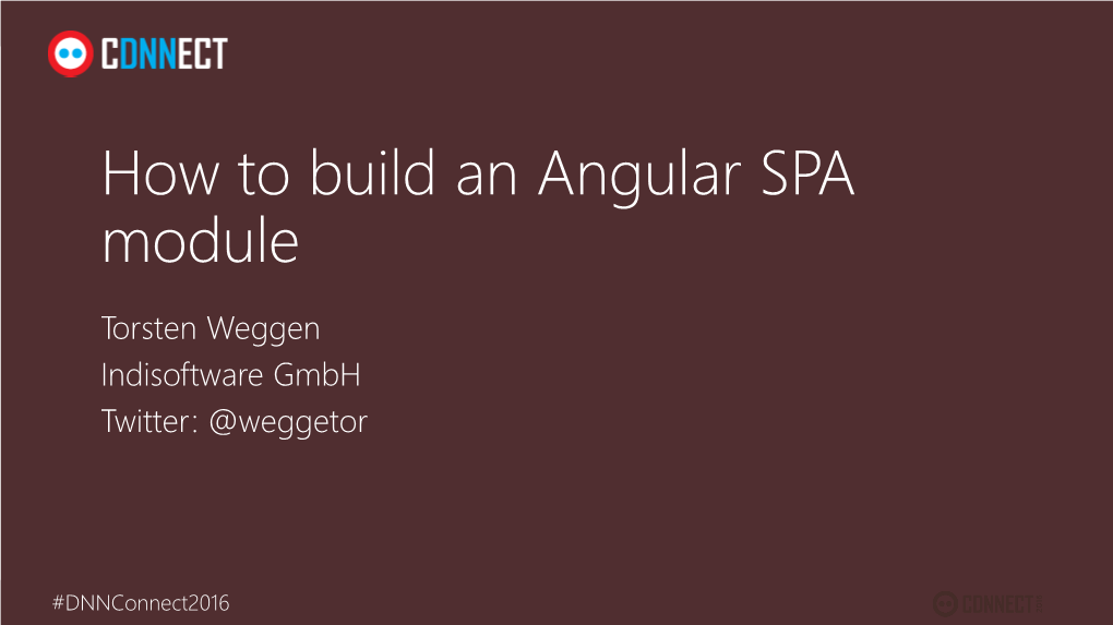 How to Build an Angular SPA Module