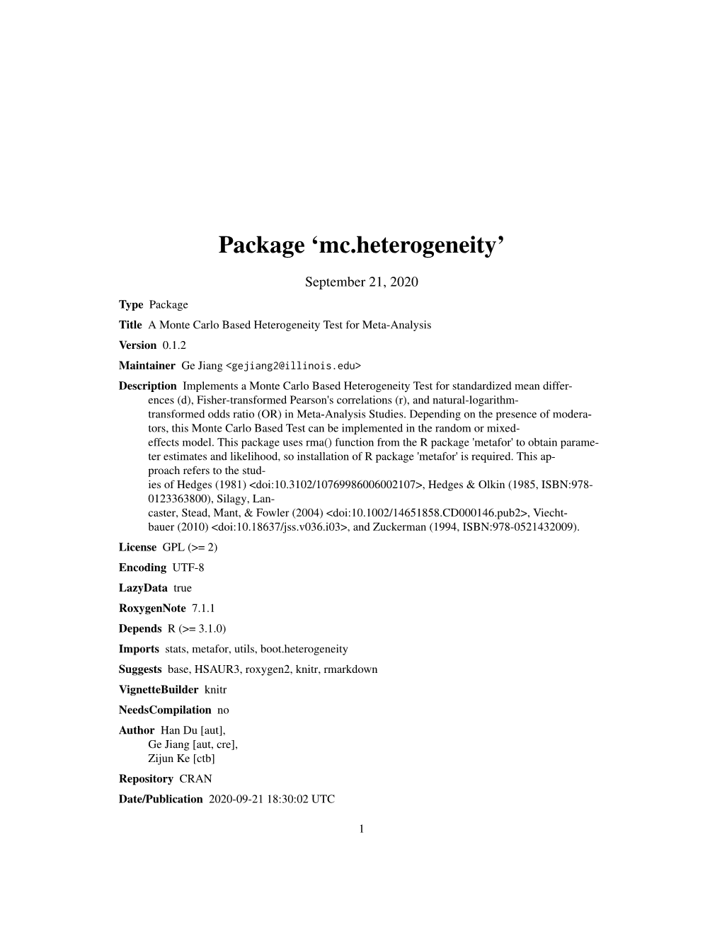Package 'Mc.Heterogeneity'