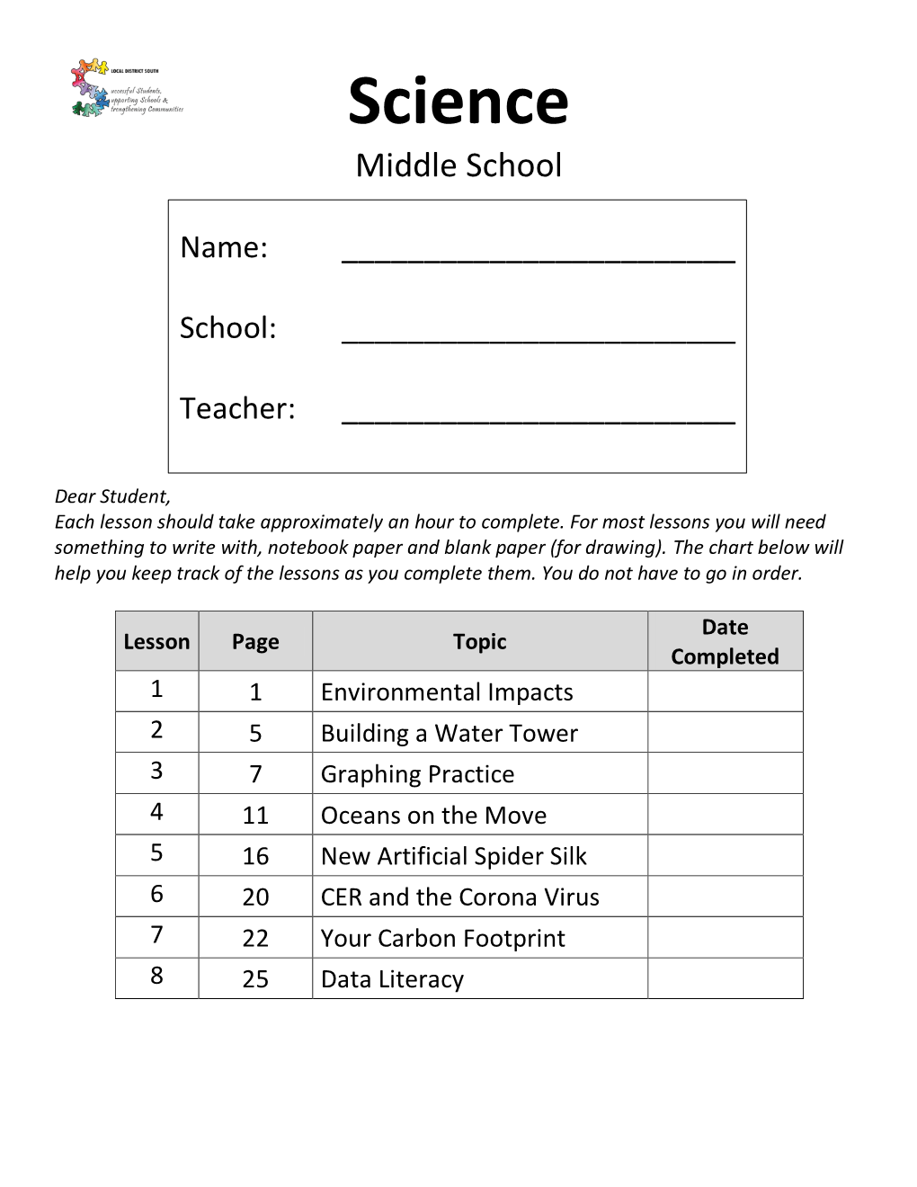 Science Middle School