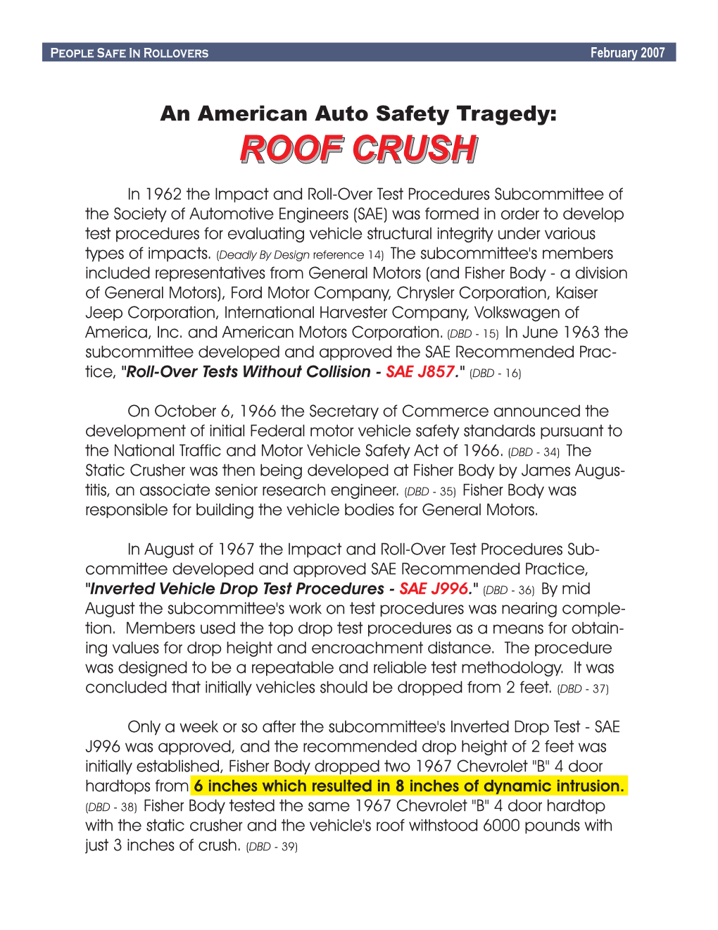 Roof Crushcrush