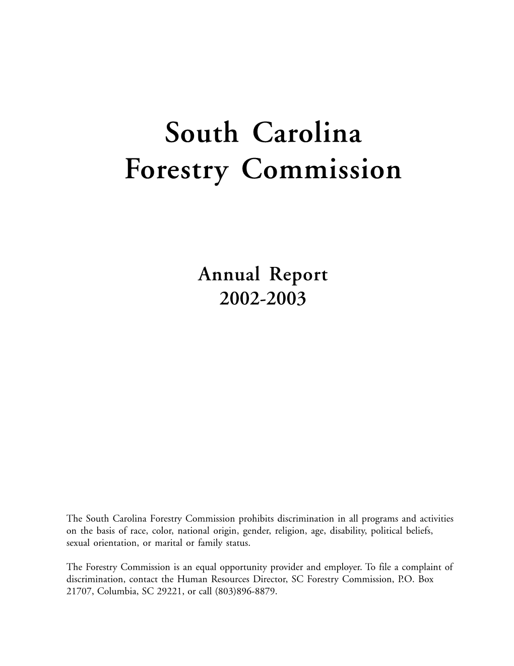 South Carolina Forestry Commission